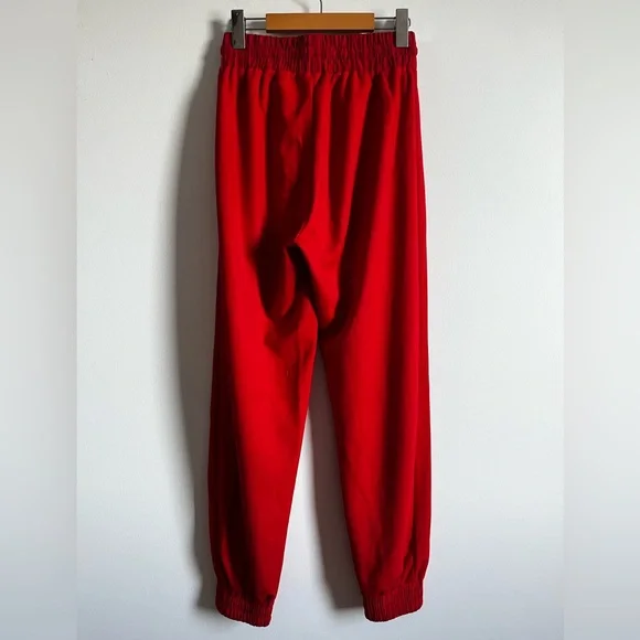ZARA Red Track Pants Joggers Size S - Picture 9 of 12